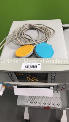 Huntleigh SonicAid FM800 Fetal Monitor on Stand with 1 x ULT1 Transducer and 1 x ULT2 Transducer (Powers Up) - 3