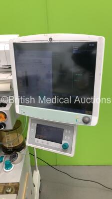 Datex-Ohmeda Aestiva/5 Anaesthesia Machine with Datex-Ohmeda with SmartVent Software Version 3.5, Oxygen Mixer, Absorber, Bellows, Hoses, Datex-Ohmeda B650 Patient Monitor, Datex-Ohmeda Module Rack with MultiParameter Module Including NIBP, P1, P2, T1, T2 - 3