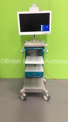 Aquilant Endoscopy Stack Trolley with Barco Monitor (Powers Up)