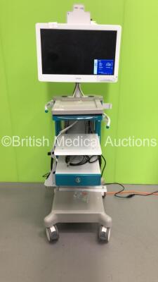 Aquilant Endoscopy Stack Trolley with Barco Monitor (Powers Up)