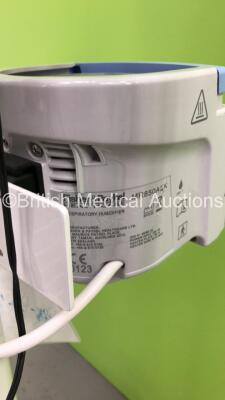 Viasys Infant Flow System with Fisher and Paykel MR850AEK Humidifier on Stand with Hoses (Powers Up) - 4