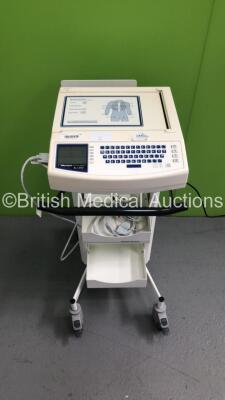 Mortara Instrument ELI 250 ECG Machine on Stand with 1 x 10-Lead ECG Lead (Powers Up)