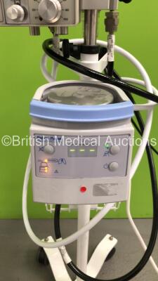 EME Tricomed Infant Flow NCPAP Driver with Fisher and Paykel MR850AEK Humidifier on Stand with Hoses (Powers Up) - 3