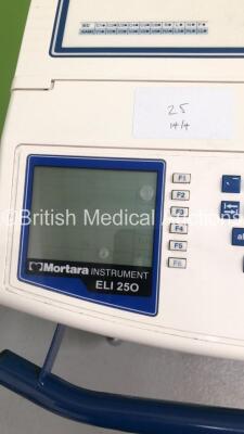 Mortara Instrument ELI 250 ECG Machine on Stand with 1 x 10-Lead ECG Lead (Powers Up) - 3