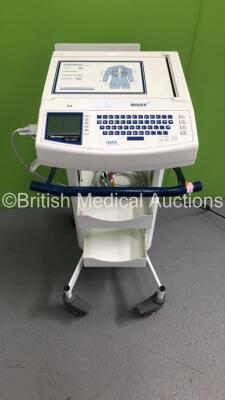 Mortara Instrument ELI 250 ECG Machine on Stand with 1 x 10-Lead ECG Lead (Powers Up)