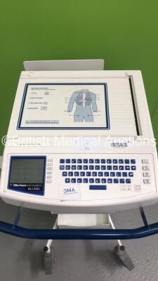 Mortara Instrument ELI 250 ECG Machine on Stand with 1 x 10-Lead ECG Lead (Powers Up) - 2