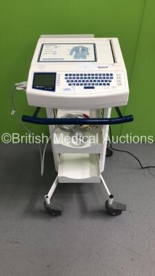 Mortara Instrument ELI 250 ECG Machine on Stand with 1 x 10-Lead ECG Lead (Powers Up)