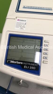 Mortara Instrument ELI 250 ECG Machine on Stand with 1 x 10-Lead ECG Lead (Powers Up) - 3