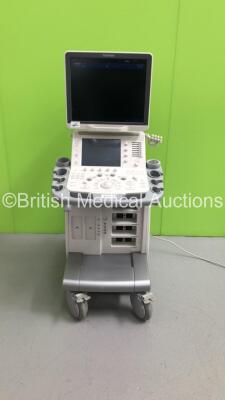 Toshiba Aplio 400 TUS-A400 Flat Screen Ultrasound Scanner *S/N TDB1412252* **Mfd 01/2014** Software Version AB_V4.00*R112 with Sony UP-D897 Digital Graphic Printer (Powers Up - Marks to Lower Trims)