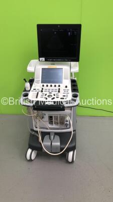 GE Vivid E9 Flat Screen Ultrasound Scanner *S/N VE94952* **Mfd 03/2013** Application Software Version 112 Revision 1.5 System Software Version 104.3.14 with 1 x Transducer / Probe (4V-D Ref 5160209 *Mfd 11/2012*) and Sony UP-D897 Digital Graphic Printer (