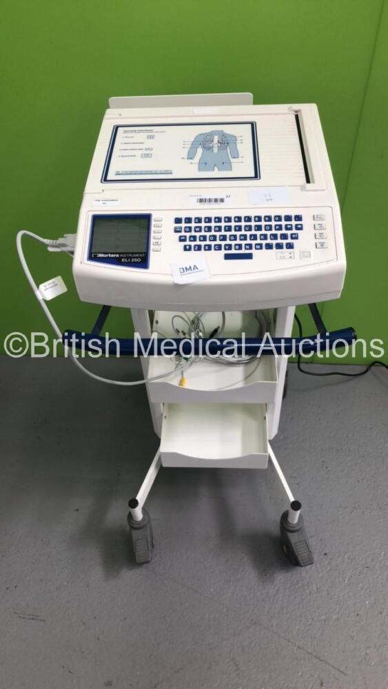 Mortara Instrument ELI 250 ECG Machine on Stand with 1 x 10Lead ECG