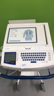 Mortara Instrument ELI 250 ECG Machine on Stand with 1 x 10-Lead ECG Lead (Powers Up) - 2