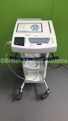 Mortara Instrument ELI 250 ECG Machine on Stand with 1 x 10-Lead ECG Lead (Powers Up)