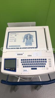 Mortara Instrument ELI 250 ECG Machine on Stand with 1 x 10-Lead ECG Lead (Powers Up) - 2