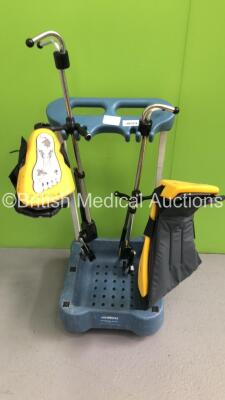 Allen Medical Stirrup Cart with 2 x Yellofins Operating Table Leg Splints/Stirrups - 2