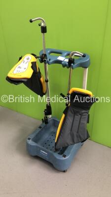 Allen Medical Stirrup Cart with 2 x Yellofins Operating Table Leg Splints/Stirrups - 4