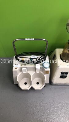 2 x Eschmann VP35 Suction Units with 2 x Suction Jars and 1 x Eschmann Matburn TJ20 Suction Unit with 2 x Suction Jars (All Power Up-1 x Missing Wheel) - 2