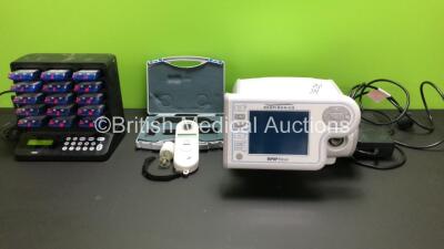 Mixed Lot Including 1 x Respironics BiPAP Focus Ventilator with Power Supply, 1 x HME Pager System and 1 x Micro Medical Gold Standard Spirometer in Case *8772061218-08 / LTKMI-032012*