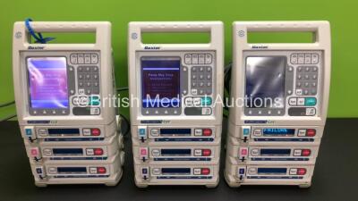 3 x Baxter Colleague 3 CXE Infusion Pumps (All Power Up)