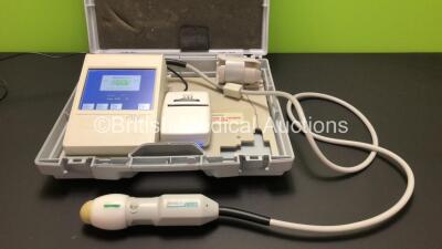 Echoson Pinit Ultrasound Bladder Scanner with 1 x Echoson S-255B Probe and 1 x AC Power Supply (Powers Up)