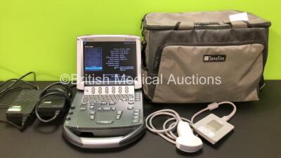 SonoSite M-Turbo Portable Ultrasound Scanner Ref P08189-65 *Mfd 2010* Boot Version 51.80.105.014, ARM Version 51.80.115.015 with 1 x Transducer/Probe (1 x C60x/5-2 Ref P07680-30A) * Mfd 2012* 2 x Power Supplies and Carry Case (Powers Up) *03KJL4*