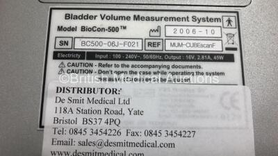 Mixed Lot Including 1 x Datascope IABP Doppler, 1 x Mcube Cube ScanF Bladder Volume Measurement and Uroflowmetry System with Probe and Power Supply in Case (Powers Up) and 2 x Alaris SE Infusion Pumps *BC500-06J-FO21 - 135229296 - 135208008* - 3