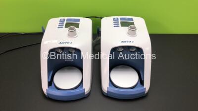 2 x Fisher & Paykel Airvo 2 Humidifier Units *Mfd 2017 / 2015* (Both Power Up, 1 with Blank Screen) **140512003477 - 150518014969**