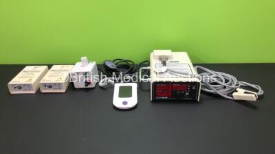 Mixed Lot Including 2 x InterMed Penlon Multi-Function Pressure Failure Alarm for Intermittent Positive Pressure Ventilation, 1 x Invivo 4500 MRI Pulse Oximeter for Magnetic Resonance Imaging, 1 x Bioventus Exogen Ultrasound Bone Healing System and Hudson