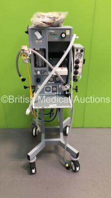 Blease Frontline Genius Induction Anaesthesia Machine Model MUK2SMITA with Blease 2200 MRI Compatible Ventilator,Bellows,Regulator,Job Lot of Monitor Leads and Hoses