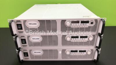 3 x TDK-Lambda Model 10266007 GEN60-55 Power Supply Units (1 Missing Dial)