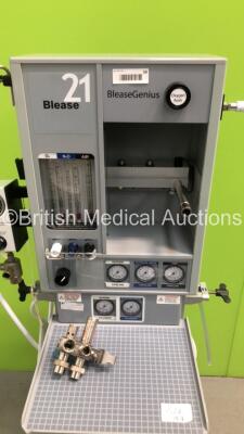 Blease Genius Induction Anaesthesia Machine with InterMed Penlon Nuffield Anaesthesia MRI Compatible Ventilator Series 200,Ventilator Valve and Hoses * SN GENI-000220 * - 3