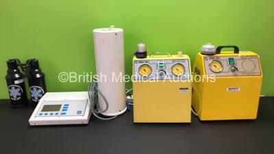 Mixed Lot Including 2 x Victor-Vac Suction Units, 1 x Veenstra VDC 404 Dose Calibrator (Damage to Display - See Photo) and 2 x Cryomedical Instruments Cryo Jem Emission Guns