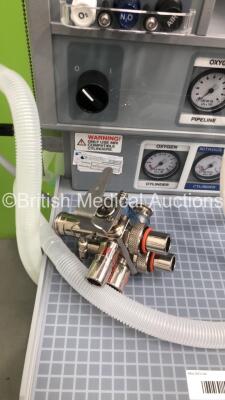 Blease Genius Induction Anaesthesia Machine with InterMed Penlon Nuffield Anaesthesia MRI Compatible Ventilator Series 200,Ventilator Valve and Hoses * SN GENI-000219 * - 3