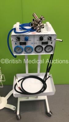 Mixed Lot Including 1 x Anetic Aid APT MK 3 Tourniquet on Stand with Hoses,1 x Criticare Systems Inc 506DXNT Patient Monitor on Stand and 1 x Nellcor Puritan Bennett Patient Monitor on Stand (Both Power Up) - 4