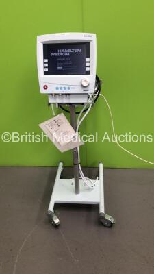 Hamilton Medical Raphael XTC Ventilator Version 3.3CX/3.3CX7 on Stand with Hoses (Powers Up) * Mfd 2009 * * SN 12161 *