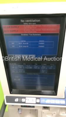 Nellcor Puritan Bennett 840 Ventilator System Software Version 4-070000-85-AN Running Hours 36677 on Stand with Hoses (Powers Up) - 3