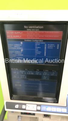 Nellcor Puritan Bennett 840 Ventilator System Software Version 4-070000-85-AN Running Hours 36677 on Stand with Hoses (Powers Up) - 5