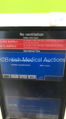 Nellcor Puritan Bennett 840 Ventilator System Software Version 4-070000-85-AN Running Hours 32813 on Stand with Hoses (Powers Up) - 4