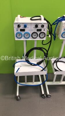 3 x Anetic Aid Ltd APT MK 3 Tourniquets on Stands with Hoses * SN AA7515 / AA7701 / AA7476 * - 2