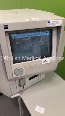 Zeiss Humphrey Field Analyzer Model 720i Rev 4.2 on Motorized Table with Printer and Control Finger Trigger (Powers Up) * SN 720i-8285 * * Mfd 2008 * - 5