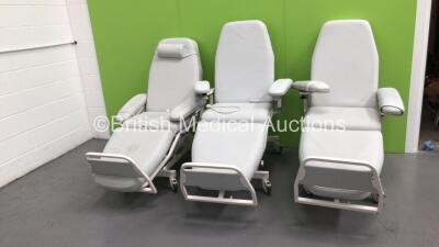 3 x Digitherm Comfort -4Eco Electric Dialysis / Therapy Chairs with Controllers (95640004872)