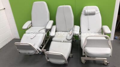 3 x Digitherm Comfort -4Eco Electric Dialysis / Therapy Chairs with Controllers (95640004872)