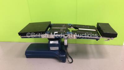 Maquet Alphastar Electric Operating Table Model 1132.01A1 with Controller and 2 x Cushions (Powers Up) *S/N 01366*