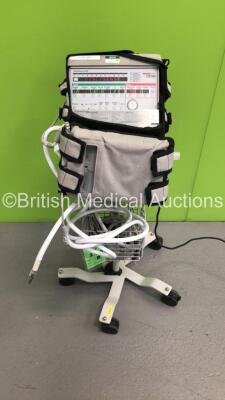 Pulmonetic Systems LTV 1000 Ventilator on Stand with Hoses and Charging Pack (Powers Up) *S/N A20326* **Mfd 03/2008**