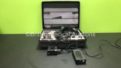 Keeler Vantage Ref 1202-P-6106 Indirect Ophthalmoscope with AC Power Supply and Keeler Battery Housing In Carry Case (Powers Up) *SN BMIHUD0238*