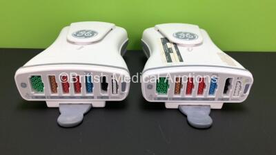 2 x GE Dinamap Ref- 2016793-002 Patient Data Modules with ECG, Temp/CO, P1/P3, P2/P4, SpO2, NIBP and Defib/Sync Options *Mfd 2012 - 2008* (GL) *SA312152345GA - SA30836824DGA*