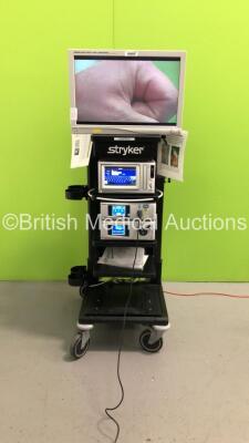 Stryker Stack System Including Stryker Vision Elect HDTV Surgical Viewing Monitor,Stryker SDC3 HD Information Management System,Stryker 1288 HD High Definition Camera Control Unit,Stryker 1288 HD Camera Head and Stryker L9000 LED Light Source Unit (Powers