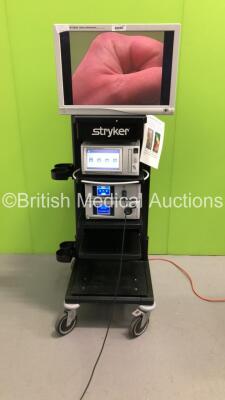 Stryker Stack System Including Stryker Vision Elect HDTV Surgical Viewing Monitor,Stryker SDC Ultra HD Information Management System,Stryker 1288 HD High Definition Camera Control Unit,Stryker 1288 HD Camera Head and Stryker L9000 LED Light Source Unit (P