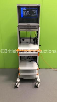 Smith & Nephew Stack Trolley Including Sony Trinitron Monitor (Powers Up) * Asset No FS 0075144 *