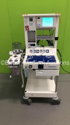 Spacelabs Blease Focus Anaesthesia Machine with 900 Series Anaesthesia Ventilator Model 990 Front Panel Software V700900 10.07 Control Board Software V700900 9.62,Absorber,Bellows,Oxygen Mixer and Hoses (Powers Up) * SN FOCU-000649 * * Mfd 2009 *
